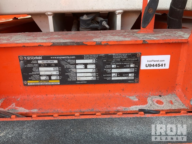 ELEVADOR TIJERA 2018 SNORKEL S4726E