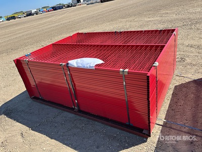 Quantity of (30) Canex 8 ft x 6 ft Powder Coated Temporary Site Fence (Unused)