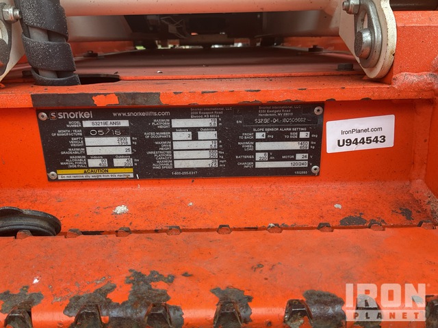 ELEVADOR TIJERA 2018 SNORKEL S3219E