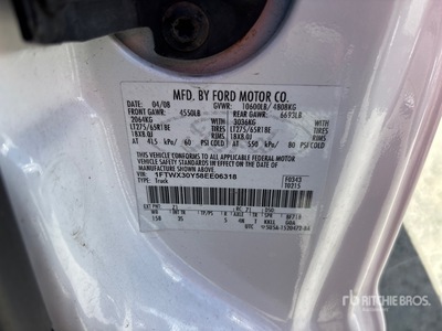 2008 Ford F-350 4x2 Extended Cab Animal Control Truck