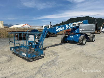 2005 Genie S-65 4WD Dual Fuel Telescopische hoogwerker