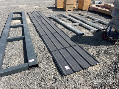 Quantity of (20) Grey Metal Roof Panels 20 Ft X 3 Ft Divers Autres (Unused)