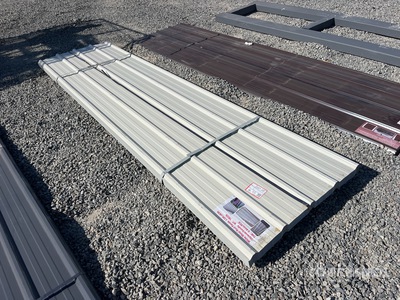 Quantity of (70) White Metal Roof Panels 12 Ft X 3 Ft Divers Autres (Unused)