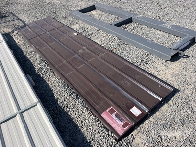 Quantity of (70) Brown Metal Roof Panels 12 Ft X 3 Ft Divers Autres (Unused)