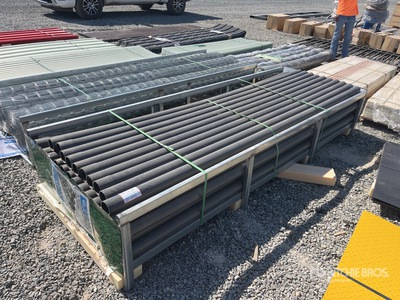 Quantity of (60) Grey UPVC Rigid Non-Metallic Conduit 3 In X 10 Ft (Unused)