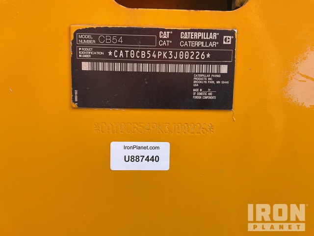 COMPACTADOR 2015 CATERPILLAR CB54XW