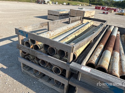 Quantity of (1) Crates of Crate of Concrete Placement line 5" heavy duty x 10' 1/4" wall heat treated pipe Pipe