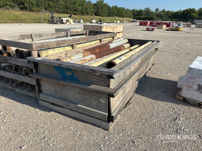 Quantity of (1) Crates of Crate of Concrete Placement line 5" heavy duty x 10' 1/4" wall heat treated pipe Pipe
