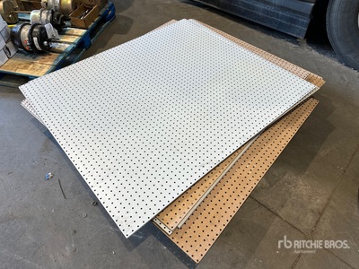 Quantity of 4 Ft x 4 Ft Peg Board Sheets