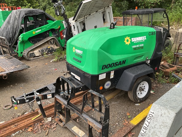 2019 Doosan C185WD0-T4F 185 cfm Mobile Air Compressor (Inoperable)