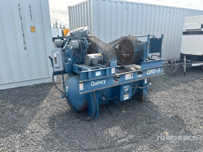 1996 Quincy Skid-Mounted 240 gal Air Compressor
