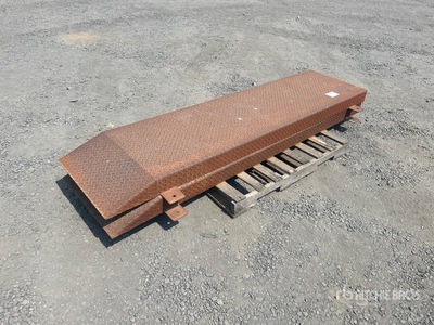 Quantity of (2) 8 ft Steel Wheel Riser Ramps