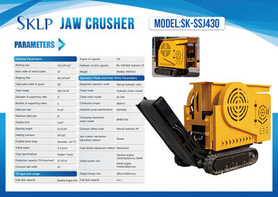 2025 SKLP SK-SSJ430 Jaw Crusher (Unused)