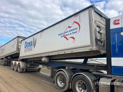 2018 Graham Lusty 8.8 m Tri/A B-Double Lead Sliding Tipping Trailer
