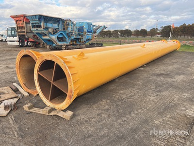 Quantity of (2) 17.5 m x 1000 mm Gantry Crane Pipe