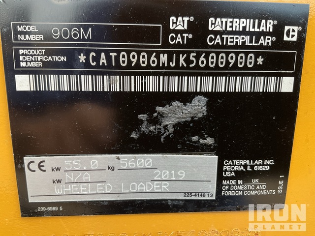 CARGADOR FRONTAL 2019 CATERPILLAR 906M