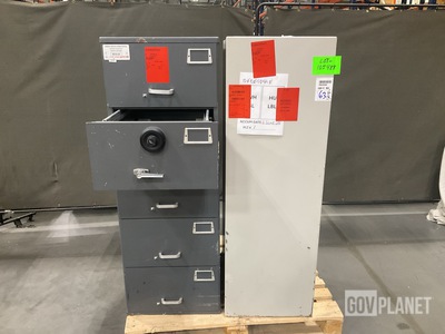 (1) Mosler SFC-5 Filing Cabinet Safe & (1) Filing Cabinet Safe