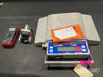 (8) Multimeters, (1) Load Weigher, (1) Pump Assembly & Assorted Items