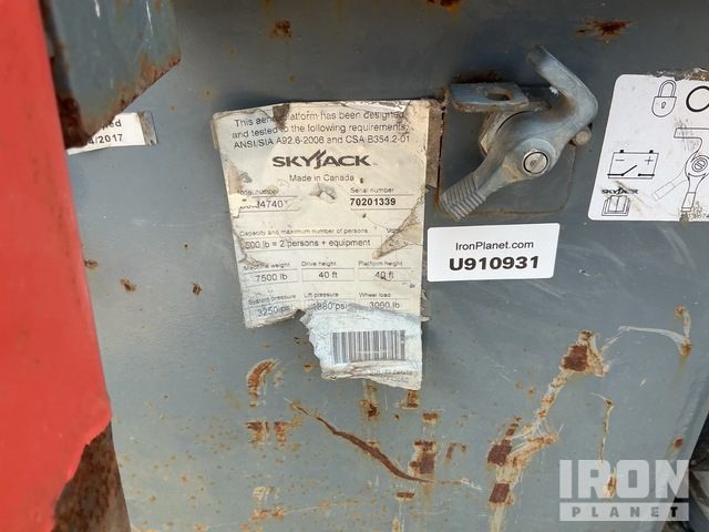 ELEVADOR TIJERA 2017 SKYJACK SJIII4740