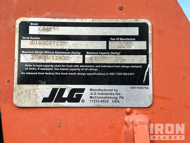 MANIPULADOR 2016 JLG