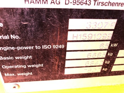 2006 Hamm 3307P Padfoot Drum Compactor
