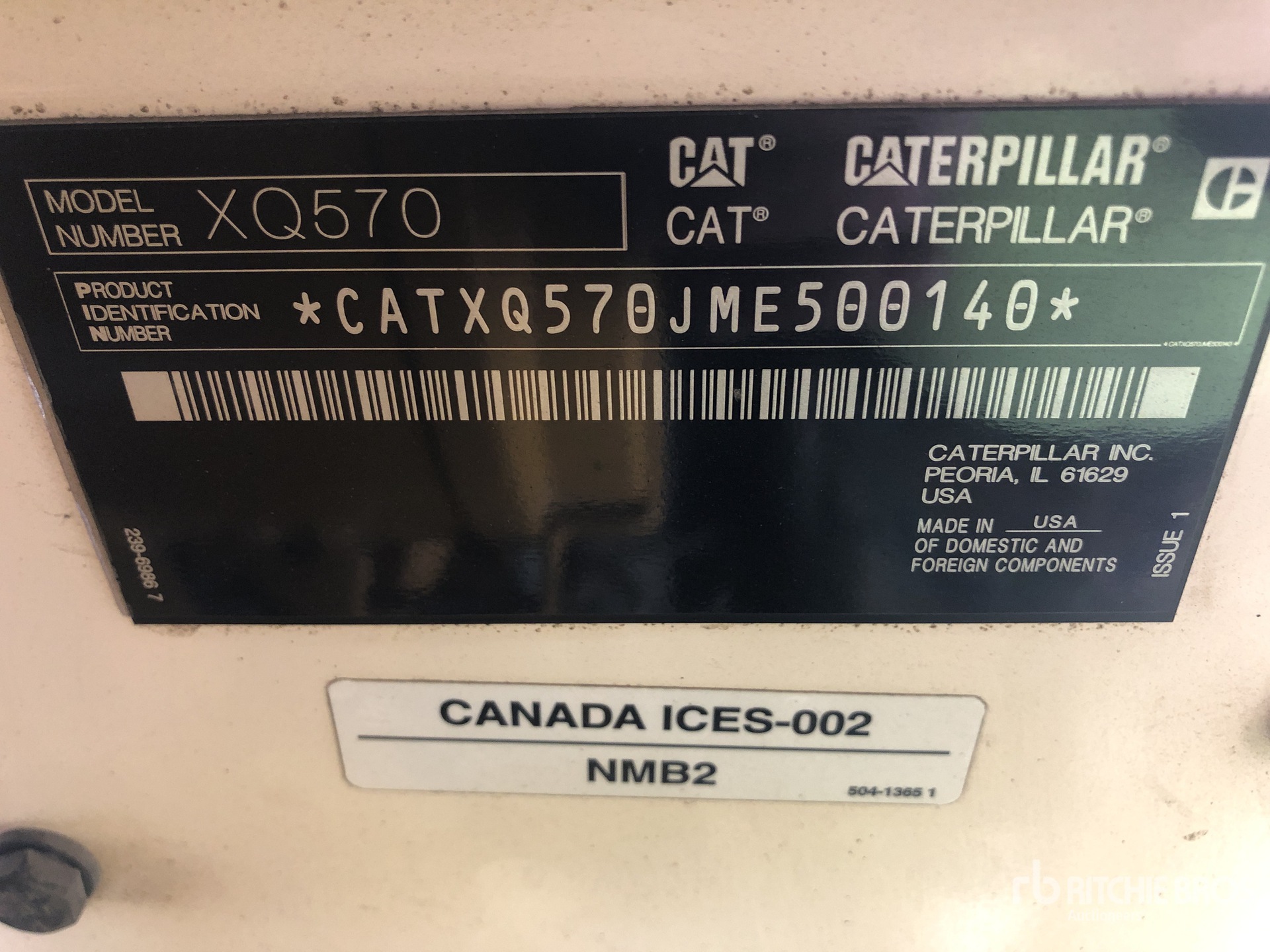 Cat XQ570 Generador