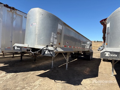 2017 Travis 37 ft T/A Aluminum End Dump Trailer