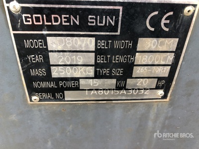 2019 GOLDEN SUN GD8070 36 in x 60 ft Portable Stacking Nastro trasportatore materiale