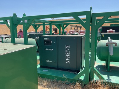 2019 Kaishan LG37-10GA Skid-Mounted Electric Air Compressor (Unused)