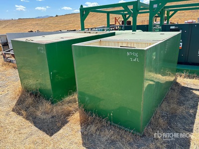 Quantity of (2) Skid Mounted 8 ft x 4 ft x 4 ft 3 in Tank