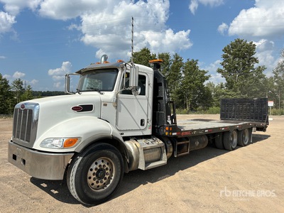 2020 Peterbilt 348 6x4 Flatbed Truck