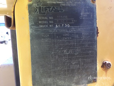 1980 Lift-All T80B 8000 lb رافعة شوكية للطرق الوعرة