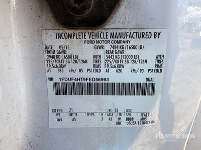 2015 Ford F-450 XL 4x4 Service Truck