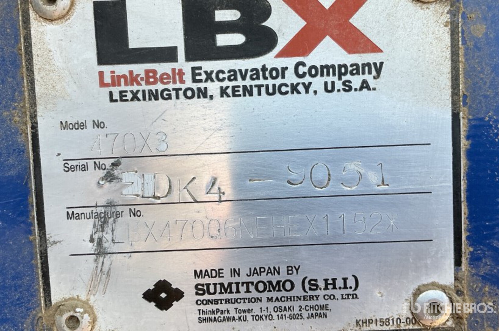 2014 Link-Belt 470 X3 Tracked Excavator