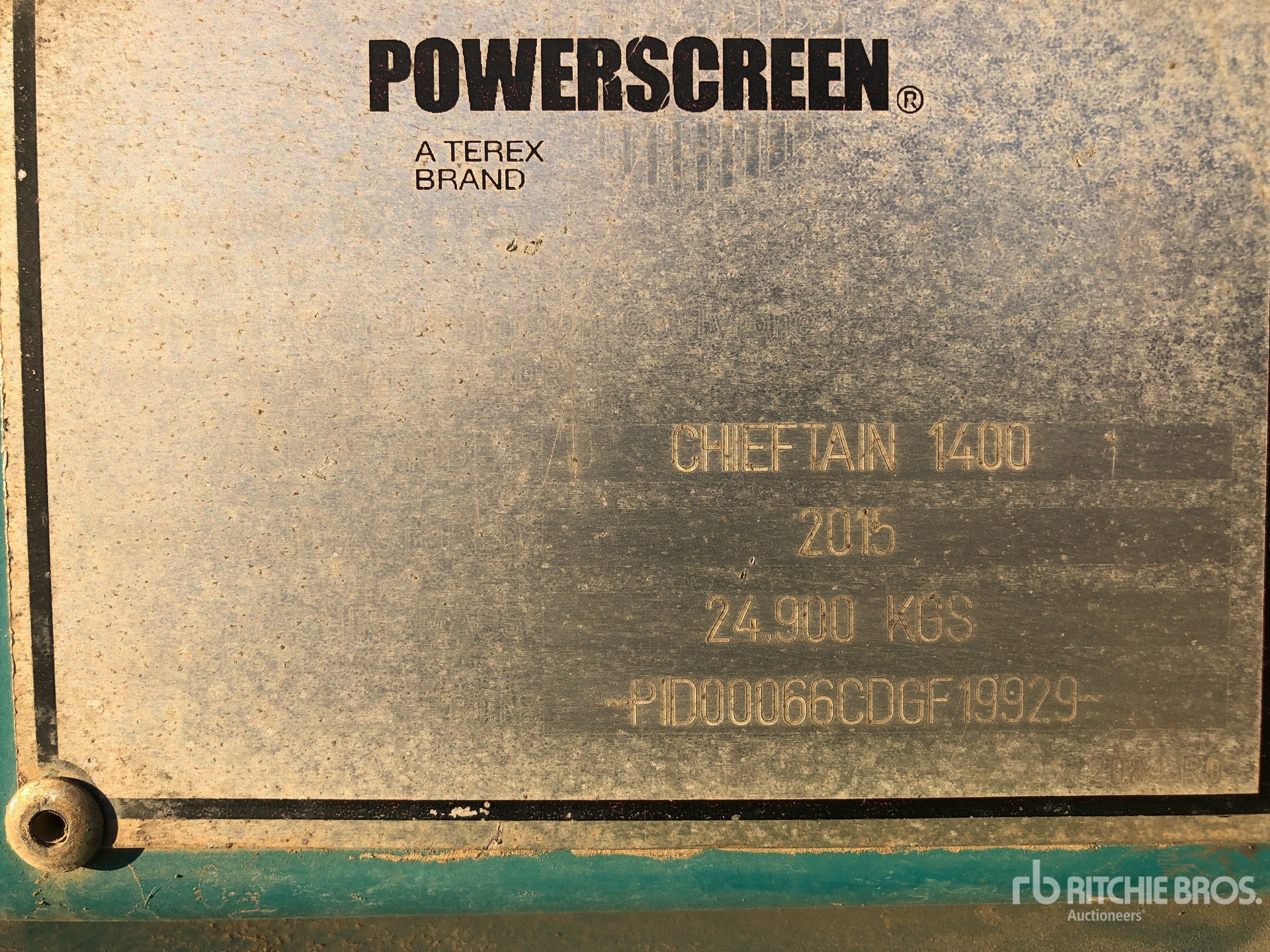 2015 Powerscreen Chieftain 1400 Tracked Impianto vagliatura