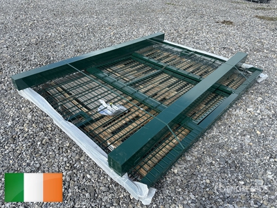 6 m x 2.5 m (Green) Bi-Parting Driveway Gate (Unused)