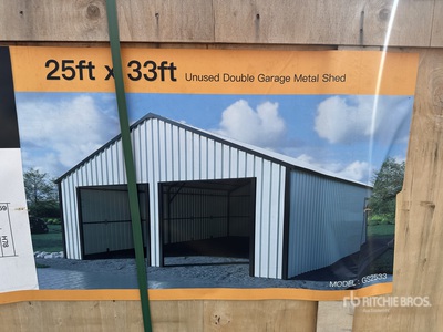 23' x 33' Double Steel Abri d'Auto (Unused)