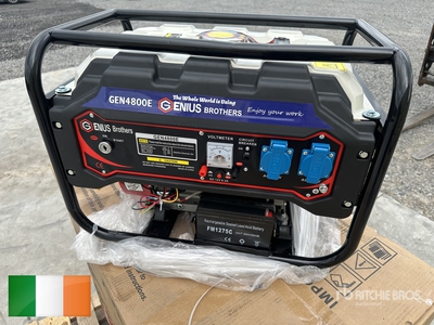 Genius Brothers GEN4800E Portable Generator Set (Unused)