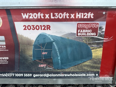 Suihe 203012R 20 ft x 30 ft x 12ft 203012R Fabric Dome Auvent de stockage  (Unused)