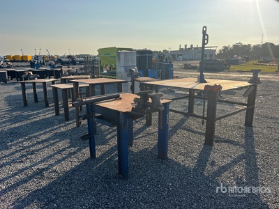 Quantity of (9) Metal Fabrication Tables