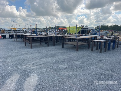 Quantity of (20) Metal Fabrication Tables