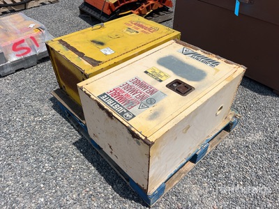 Quantity of (2) Justrite 12 Gal Flammable Storage Cabinets Attrezzatura industriale