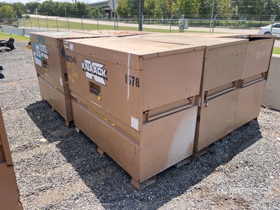 Quantity of (6) Knaack 89 Job Site Box