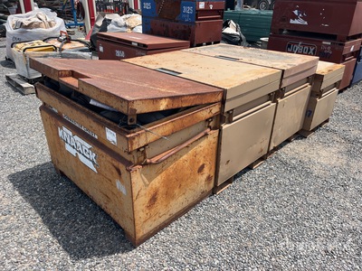 Quantity of (4) Knaack Job Site Box