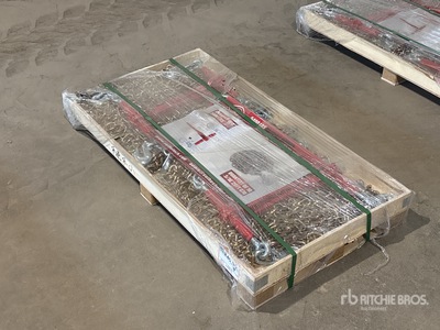 Quantity of (5) 2025 Suihe BC-5400 5400 lb Ratchet Binders & (10) 20 ft Chains Divers  (Unused)