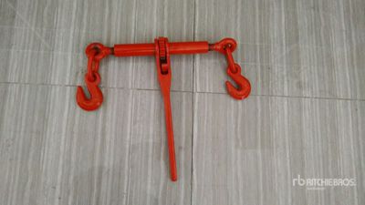 Quantity of (5) 2025 Suihe BC-5400 5400 lb Ratchet Binders & (10) 20 ft Chains Divers  (Unused)