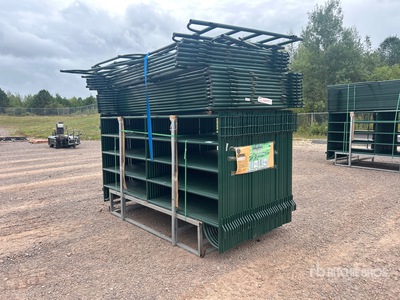 Quantity of (56) 2025 Suihe NP10-54-2 10 ft Powder Coated Livestock Panel (Unused)