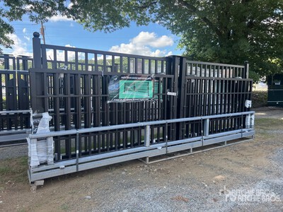 2025 Suihe NFG-20FC-3 20 ft Wrought Iron Bi-Parting Oprit Poort (Unused)