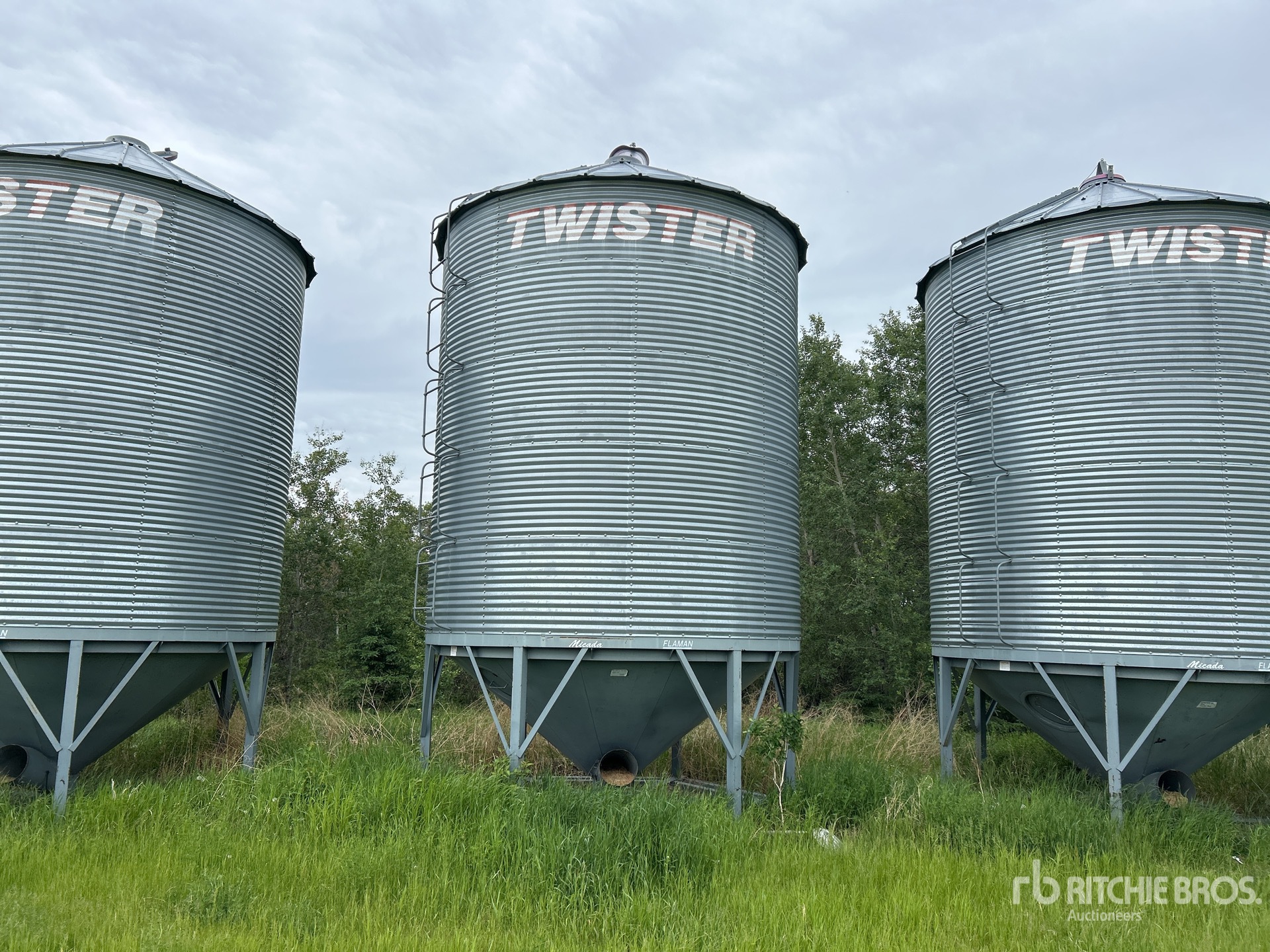 Twister +/- 2200 bu 5 Ring Hopper Cassone per grano