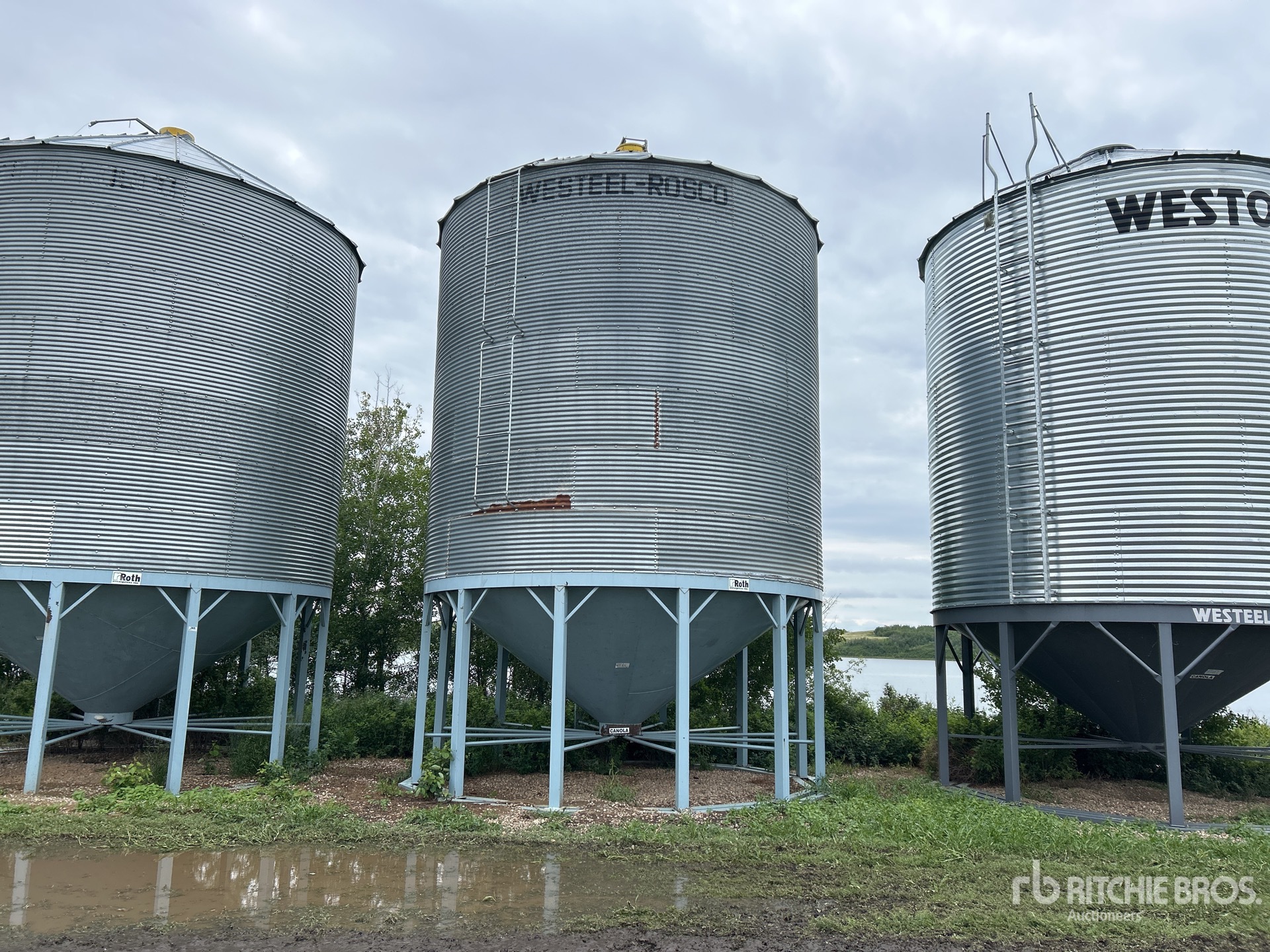 Westeel-Rosco +/- 5000 bu 7 Ring Hopper Cassone per grano
